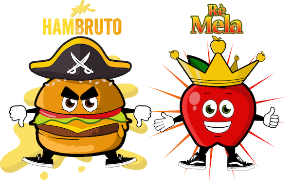 personaggi alimenti animati